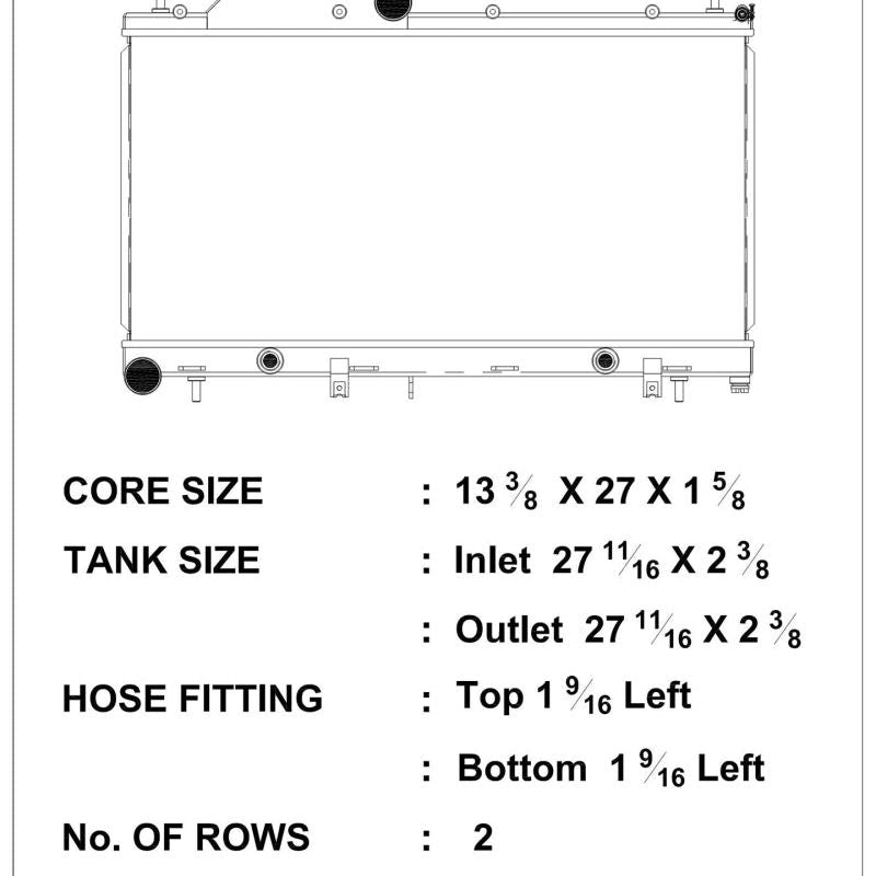 CSF 7042O - CSF7042O - CSF 08-15 Subaru WRX/STI 2-Row Radiator w/Built-In Oil Cooler - Shipped in Europe - Tuningsupply.com