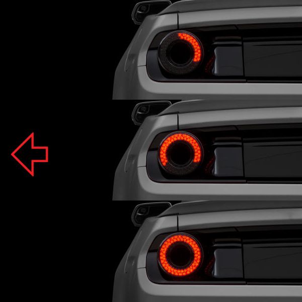 Raxiom 393827 - RAX393827 - Raxiom 15-22 Ford Mustang Halo LED Tail Lights - Gloss Black Housing (Smoked Lens) - Shipped in Europe - Tuningsupply.com