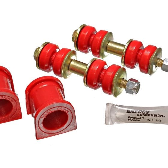 Energy Suspension 8.5130R - ENG8.5130R - Energy Suspension 04-07 Scion xB Red 25mm Front Sway Bar Bushing Set - Shipped in Europe - Tuningsupply.com