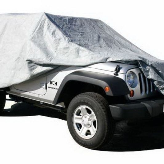 Rampage 1203 - RAM1203 - Rampage 2007-2018 Jeep Wrangler(JK) Car Cover - Grey - Shipped in Europe - Tuningsupply.com