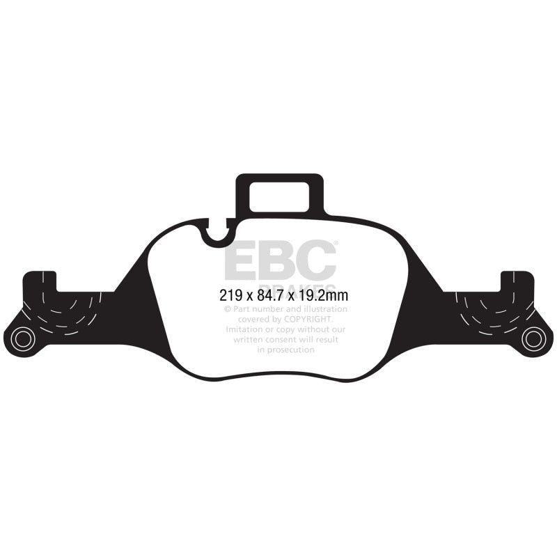 EBC DP42289R - EBCDP42289R - EBC 2017+ BMW 530 G30 Yellowstuff Front Brake Pads - Shipped in Europe - Tuningsupply.com