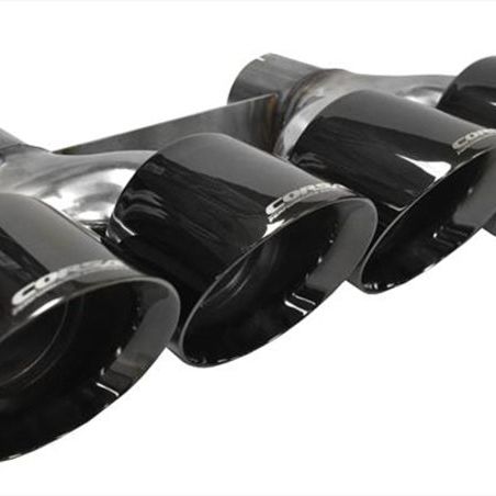 CORSA Performance 14062BLK - COR14062BLK - Corsa 2014-2020 Chevrolet Corvette 6.2L V8 Quad 45in Polished Black Pro-Series Tip Kit - Shipped in Europe - Tuningsupply.com