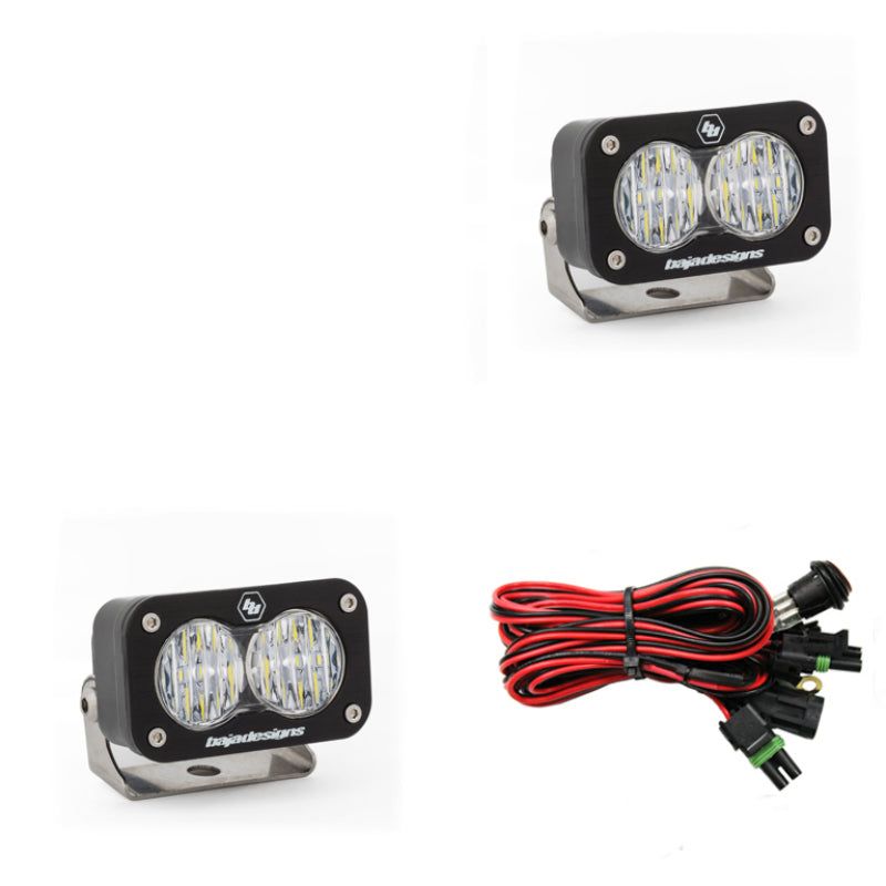Baja Designs 547805 - BAJ547805 - Baja Designs S2 Sport Wide Cornering Pattern Pair LED Work Light - Clear - Shipped in Europe - Tuningsupply.com