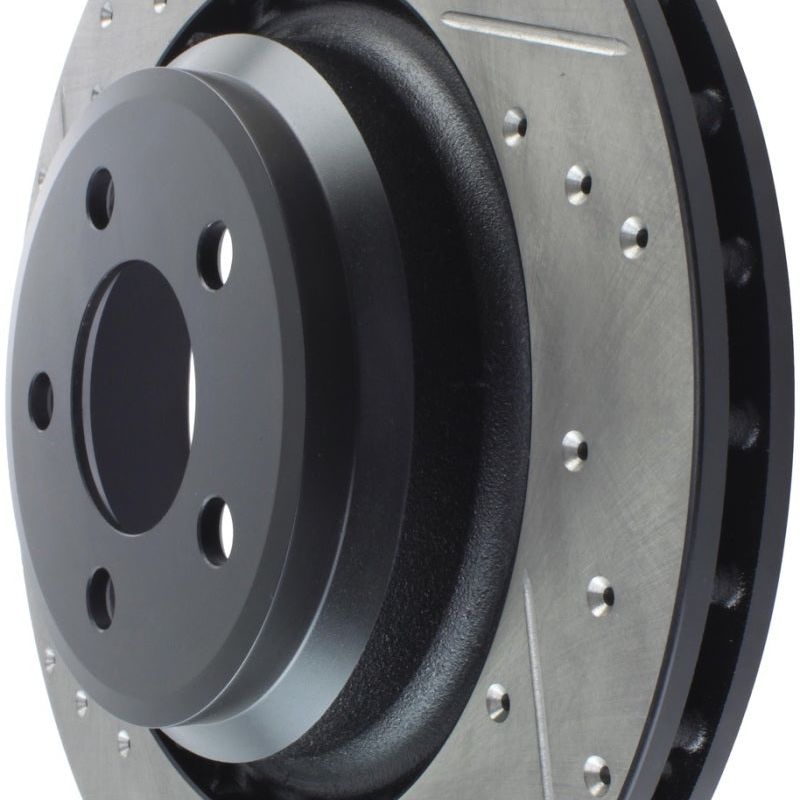 Stoptech 127.63064R - STO127.63064R - StopTech SportStop 06-09 Chrysler SRT-8 Rear Right Drilled & Slotted Rotor - Shipped in Europe - Tuningsupply.com