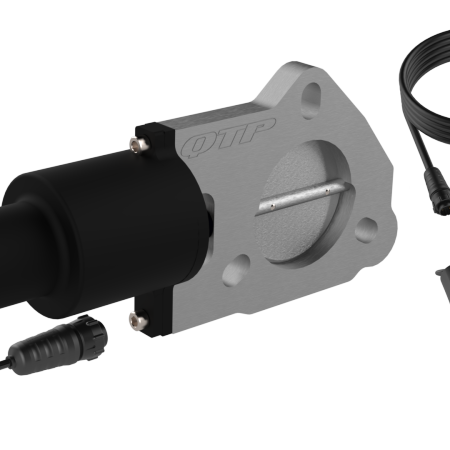 QTP QTEC225 - QTPQTEC225 - QTP 2.25in Bolt-On QTEC Electric Cutout Valve - Single - Shipped in Europe - Tuningsupply.com