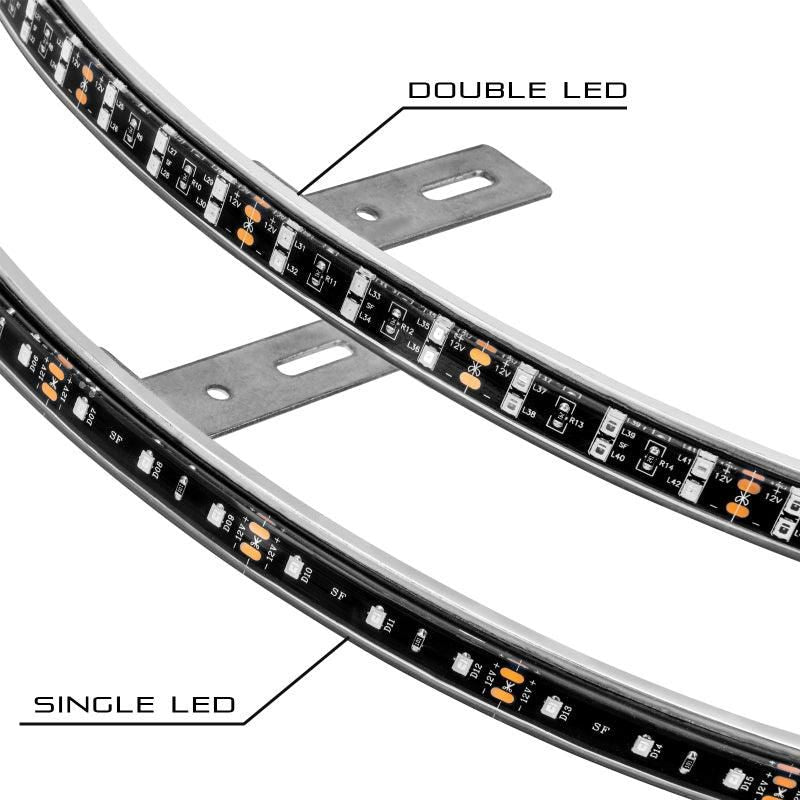 ORACLE Lighting 4228-001 - ORL4228-001 - Oracle LED Illuminated Wheel Rings - Double LED - White - Shipped in Europe - Tuningsupply.com