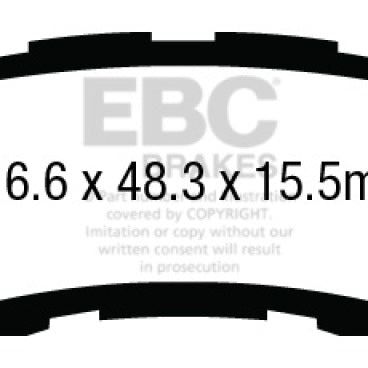 EBC DP43018R - EBCDP43018R - EBC 13+ Acura RLX 3.5 Yellowstuff Rear Brake Pads - Shipped in Europe - Tuningsupply.com