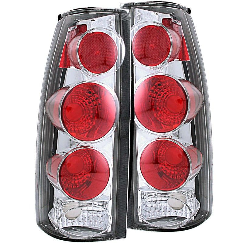 ANZO 211017 - ANZ211017 - ANZO 1999-2000 Cadillac Escalade Taillights Chrome 3D Style - Shipped in Europe - Tuningsupply.com
