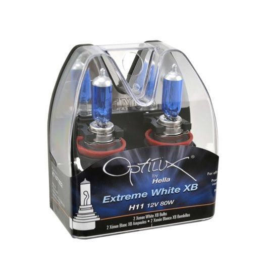 Hella LAH71071032 - HELLAH71071032 - Hella Optilux XB Extreme Type H11 12V 80W Blue Bulbs - Pair - Shipped in Europe - Tuningsupply.com