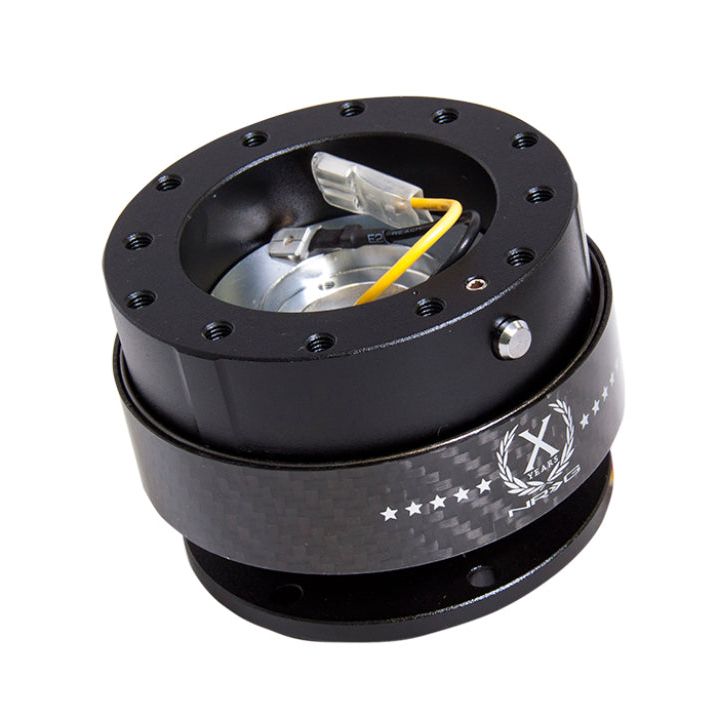 NRG SRK-200CF - NRGSRK-200CF - NRG Quick Release Gen 2.0 - Black Body / Black Carbon Fiber Ring - Shipped in Europe - Tuningsupply.com