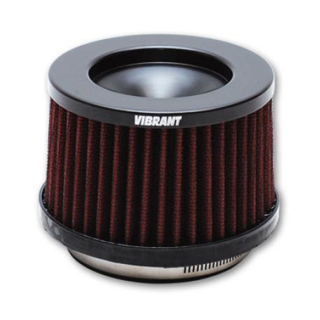 Vibrant 10932 - VIB10932 - Vibrant The Classic Perf Air Filter 4.75in O.D. Cone x 3-5/8in Tall x 5in inlet I.D. Turbo Outlets - Shipped in Europe - Tuningsupply.com