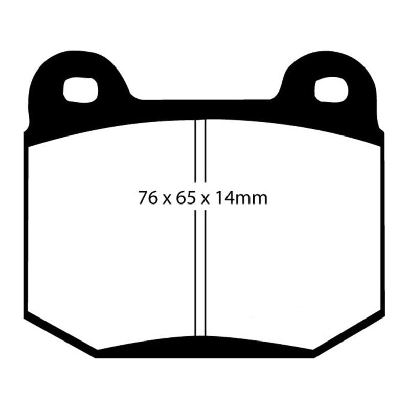EBC DP41537R - EBCDP41537R - EBC 03-04 Infiniti G35 3.5 (Manual) (Brembo) Yellowstuff Rear Brake Pads - Shipped in Europe - Tuningsupply.com