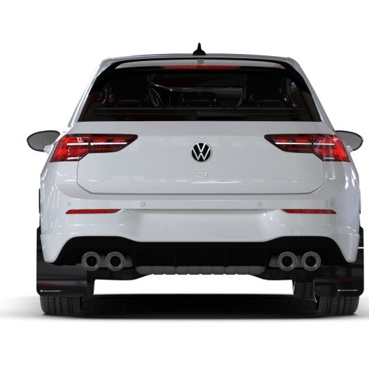 Rally Armor MF80-UR-BLK/GRY - RALMF80-UR-BLK/GRY - Rally Armor 22-25 VW MK8 Golf GTI/R Black UR Mud Flap w/Gray Logo - Shipped in Europe - Tuningsupply.com