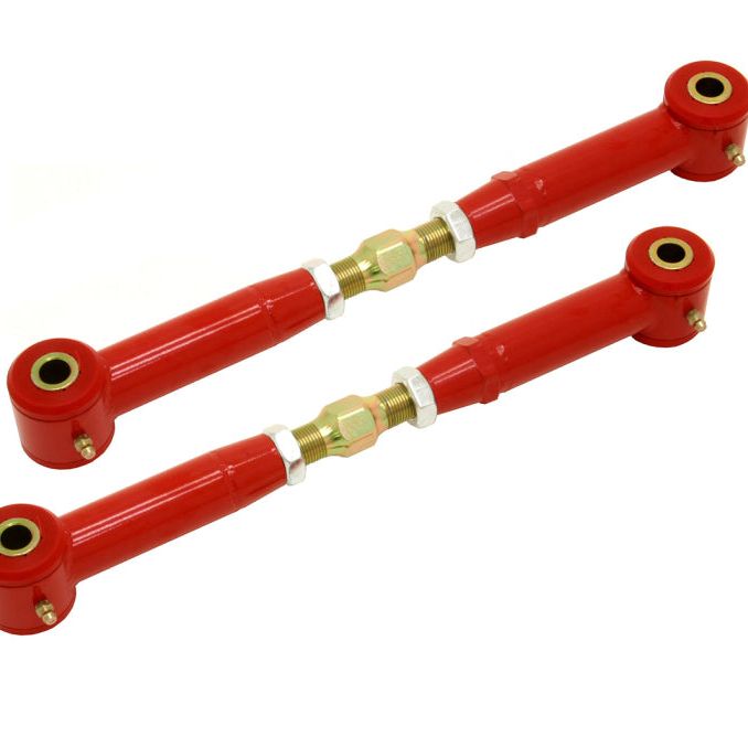 BMR Suspension TR003R - BMRTR003R - BMR 10-15 5th Gen Camaro Rear Adj. Toe Rods (Polyurethane) - Red - Shipped in Europe - Tuningsupply.com