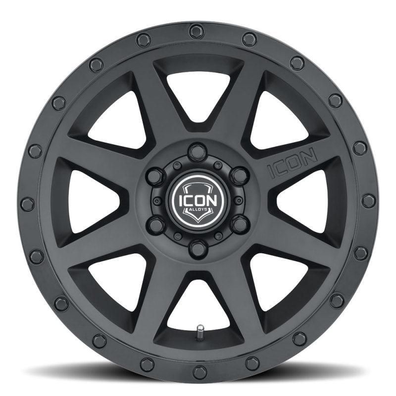 ICON 1817857345DB - ICO1817857345DB - ICON Rebound 17x8.5 5x5 -6mm Offset 4.5in BS 71.5mm Bore Double Black Wheel - Shipped in Europe - Tuningsupply.com