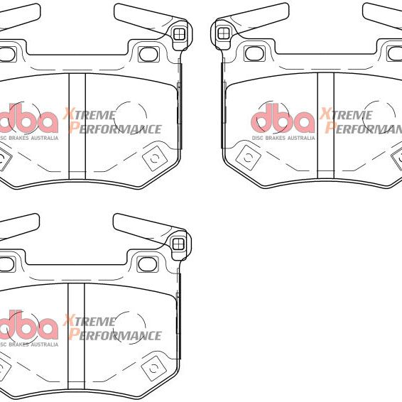 DBA DB15004XP - DBADB15004XP - DBA 2018+ Kia Stinger V6 Twin Turbo XP Performance Rear Brake Pads - Shipped in Europe - Tuningsupply.com