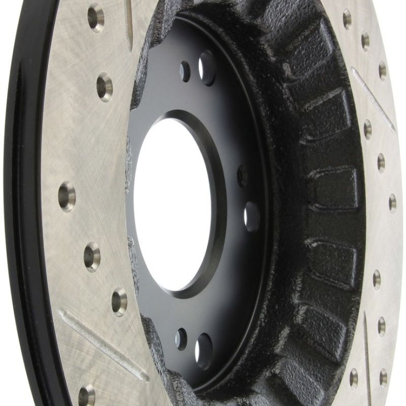 Stoptech 127.40050L - STO127.40050L - StopTech 00-09 S2000 Slotted & Drilled Left Rear Rotor - Shipped in Europe - Tuningsupply.com