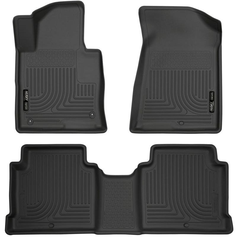 Husky Liners 99631 - HSL99631 - Husky Liners 2015 Hyundai Sonata Weatherbeater Black Front & 2nd Seat Floor Liners - Shipped in Europe - Tuningsupply.com