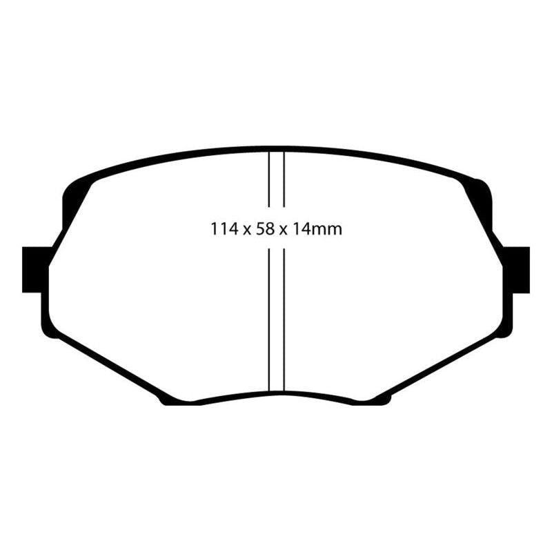 EBC DP31002C - EBCDP31002C - EBC 94-01 Mazda Miata MX5 1.8 Redstuff Front Brake Pads - Shipped in Europe - Tuningsupply.com
