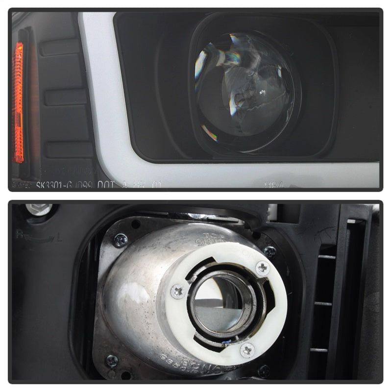 SPYDER 5084521 - SPY5084521 - Spyder GMC Sierra 1500/2500/3500 99-06 V2 Projector Headlights - DRL - Black PRO-YD-CDE00V2-LB-BK - Shipped in Europe - Tuningsupply.com