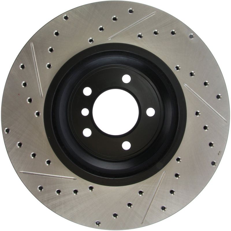 Stoptech 127.34093L - STO127.34093L - StopTech 07-09 BMW 335 (E90/E92/E93) Slotted & Drilled Left Front Rotor - Shipped in Europe - Tuningsupply.com