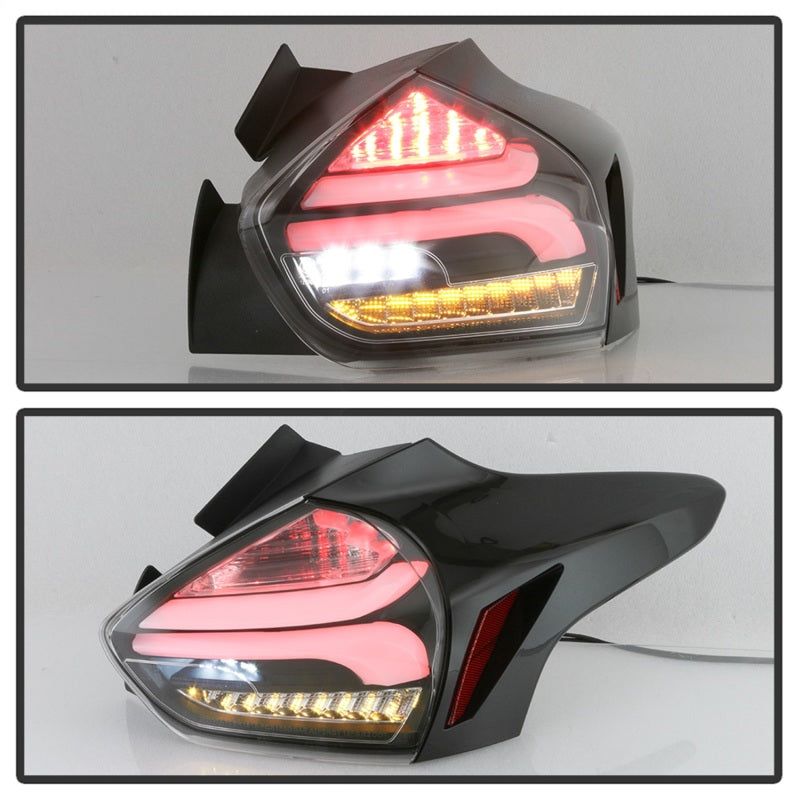 SPYDER 5085719 - SPY5085719 - Spyder 15-17 Ford Focus Hatchback LED Tail Lights w/Indicator/Reverse - Black (ALT-YD-FF155D-LED-BK) - Shipped in Europe - Tuningsupply.com