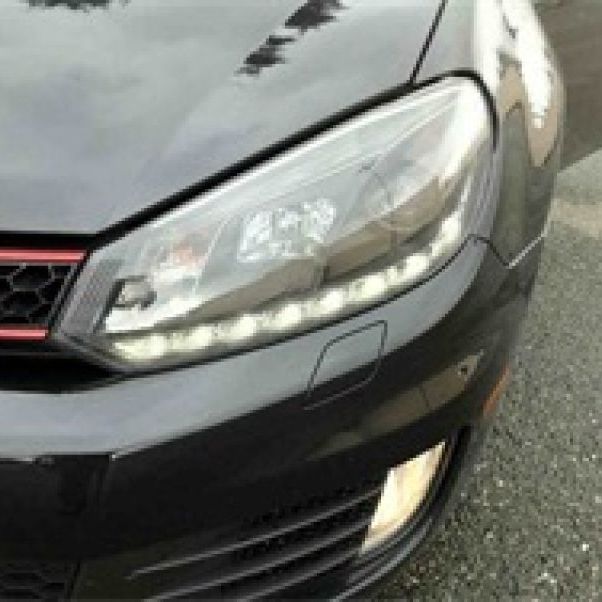 SPYDER 5012111 - SPY5012111 - Spyder Volkswagen Golf/GTI 10-13 Projector Headlights Halogen Model- DRL Blk PRO-YD-VG10-DRL-BK - Shipped in Europe - Tuningsupply.com