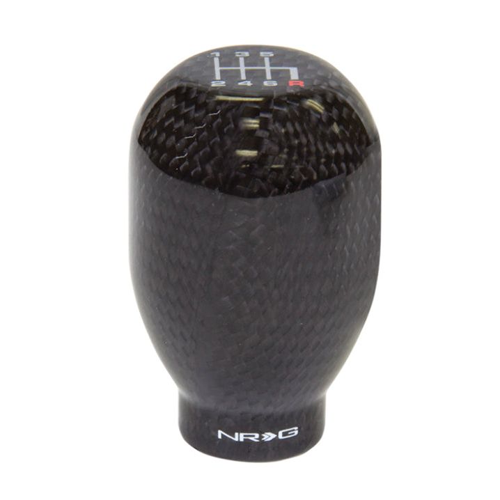 NRG SK-100BC-1-W - NRGSK-100BC-1-W - NRG Universal Shift Knob 42mm - Heavy Weight 480G / 1.1Lbs. - Black Carbon Fiber (6 Speed) - Shipped in Europe - Tuningsupply.com