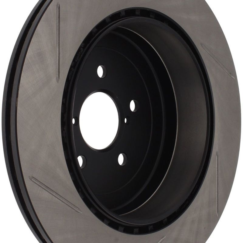 Stoptech 126.47020SR - STO126.47020SR - StopTech Power Slot 04 STi Rear Right Slotted Rotor - Shipped in Europe - Tuningsupply.com