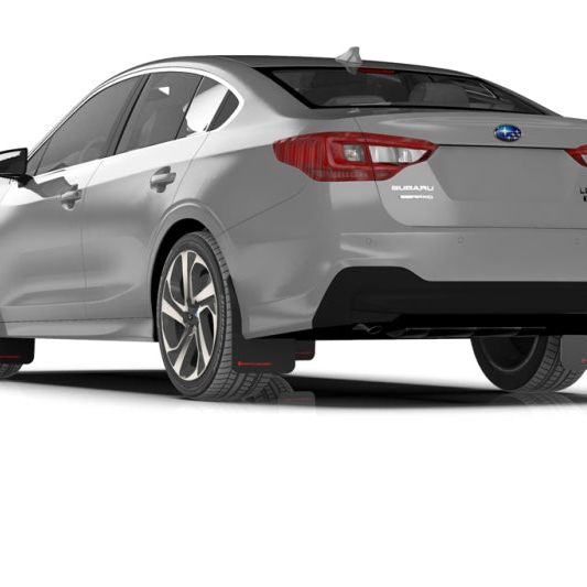 Rally Armor MF64-UR-BLK/GRY - RALMF64-UR-BLK/GRY - Rally Armor 20-25 Subaru Legacy Black UR Mud Flap w/Grey Logo - Shipped in Europe - Tuningsupply.com