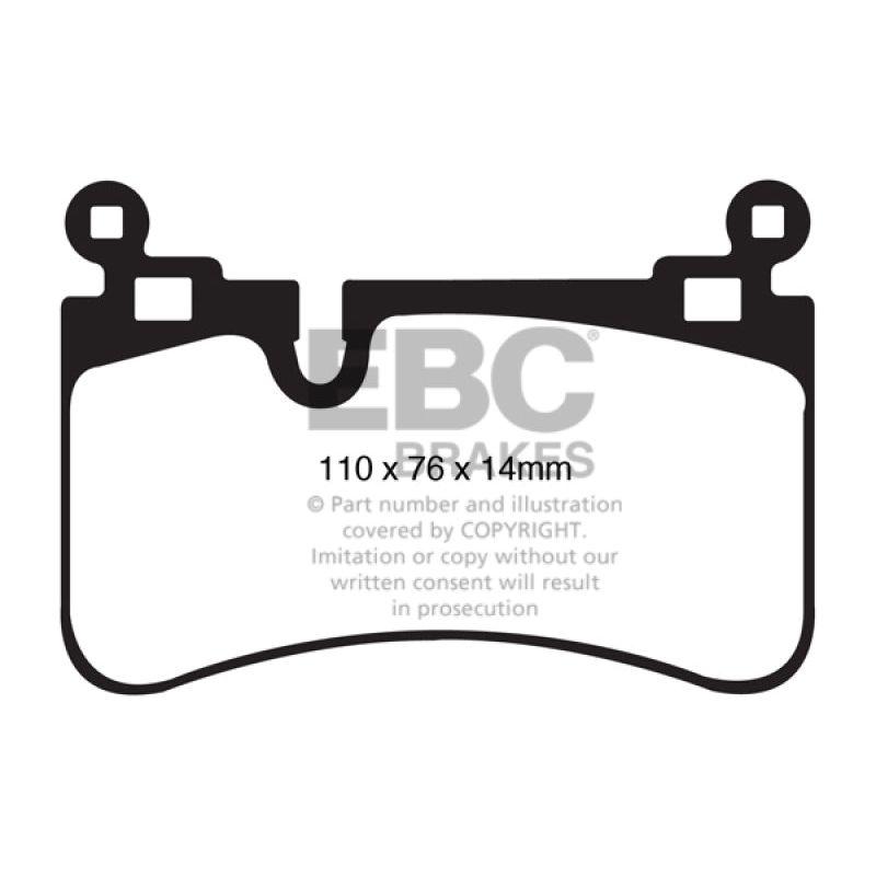 EBC DP31839C - EBCDP31839C - EBC 08-13 Mercedes-Benz C63 AMG (W204) 6.2 Redstuff Rear Brake Pads - Shipped in Europe - Tuningsupply.com