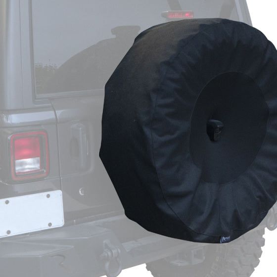 Rampage 773565 - RAM773565 - Rampage 2018-2019 Jeep Wrangler(JL) Sport 2-Door Tire Cover w/Cam Slot 33in -35in - Black - Shipped in Europe - Tuningsupply.com