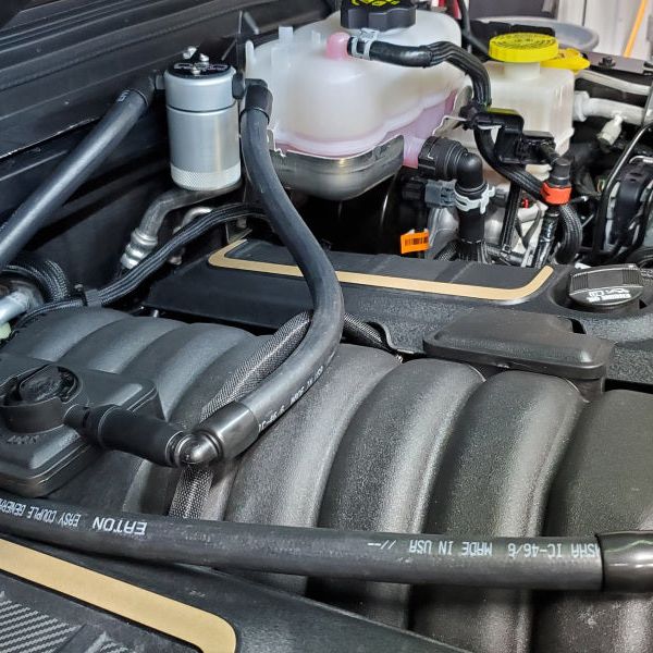 J&L 3072P-C - JLT3072P-C - J&L 2021-2025 Jeep Wrangler 392 Oil Separator 3.0 Passenger Side - Clear Anodized - Shipped in Europe - Tuningsupply.com