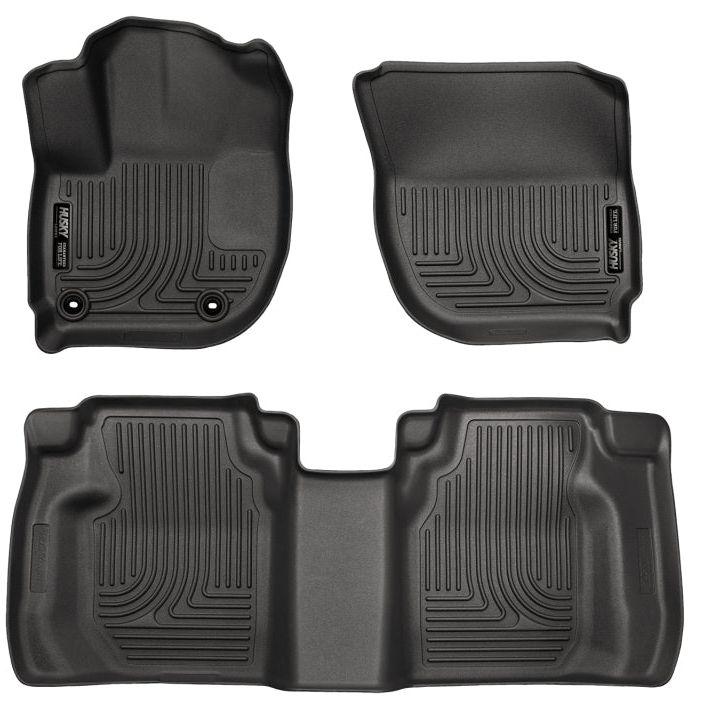 Husky Liners 99491 - HSL99491 - Husky Liners 15 Honda Fit Weatherbeater Black Front and Second Seat Floor Liners - Shipped in Europe - Tuningsupply.com