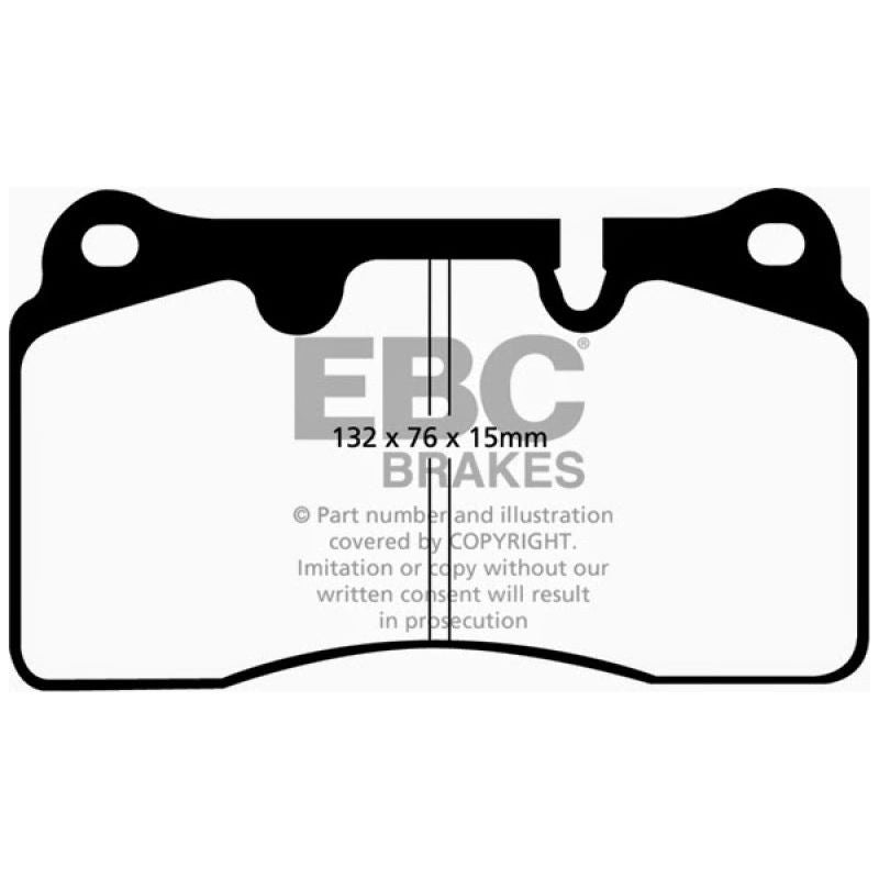 EBC DP41908R - EBCDP41908R - EBC 04-12 Aston Martin DB9 5.9 Yellowstuff Front Brake Pads - Shipped in Europe - Tuningsupply.com