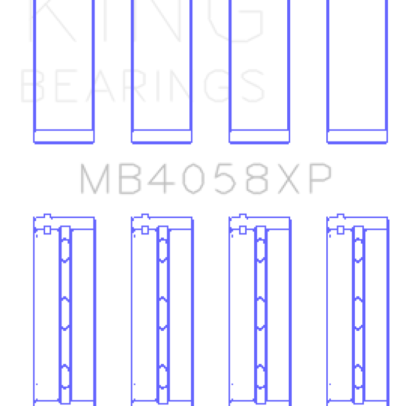 King Engine Bearings GMB4058XP - KINGMB4058XP - King Engine Bearings Nissan VQ35DE Performance Main Bearing Set - Size STD - Shipped in Europe - Tuningsupply.com