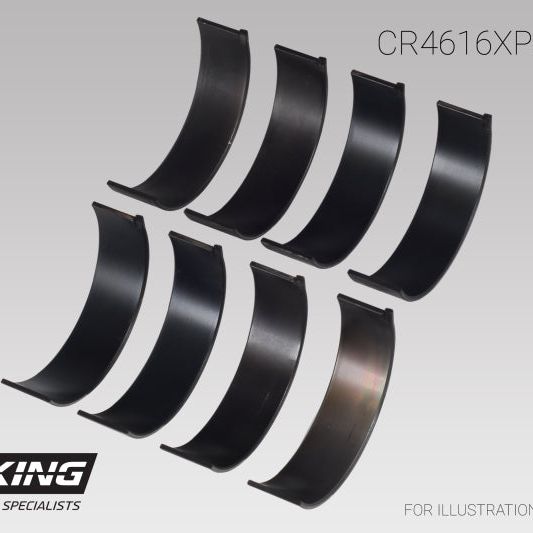 King Engine Bearings GCR4616XPGC0.5 - KINGCR4616XPGC0.5 - King Engine Bearings Subaru Fa20/ Toyota 4U-GSE Connecting Rod Bearing Set - Size +0.05mm - Shipped in Europe - Tuningsupply.com