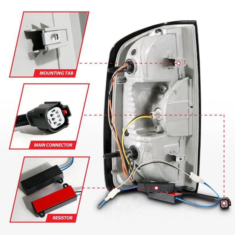 ANZO 311432 - ANZ311432 - ANZO 15-21 Chevrolet Colorado Full LED Tail Lights w/ Red Lightbar Black Housing Clear Lens - Shipped in Europe - Tuningsupply.com