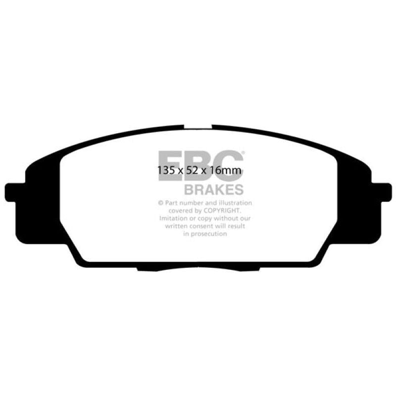 EBC DP31254C - EBCDP31254C - EBC 07-11 Acura CSX (Canada) 2.0 Type S Redstuff Front Brake Pads - Shipped in Europe - Tuningsupply.com