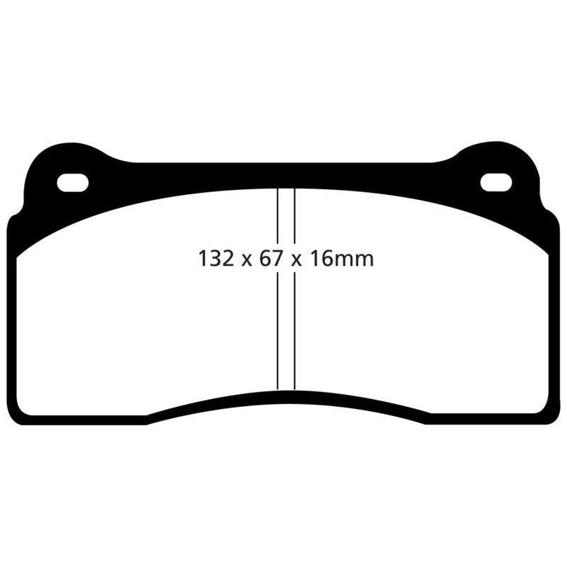 EBC DP31110C - EBCDP31110C - EBC 99-03 Aston Martin DB7 5.9 Redstuff Front Brake Pads - Shipped in Europe - Tuningsupply.com