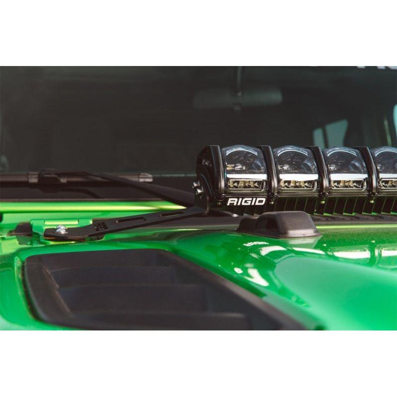 Rigid Industries 41665 - RIG41665 - Rigid Industries 2018 Jeep JL - Hood Mount Kit - Mounts 20in Adapt Series - Shipped in Europe - Tuningsupply.com
