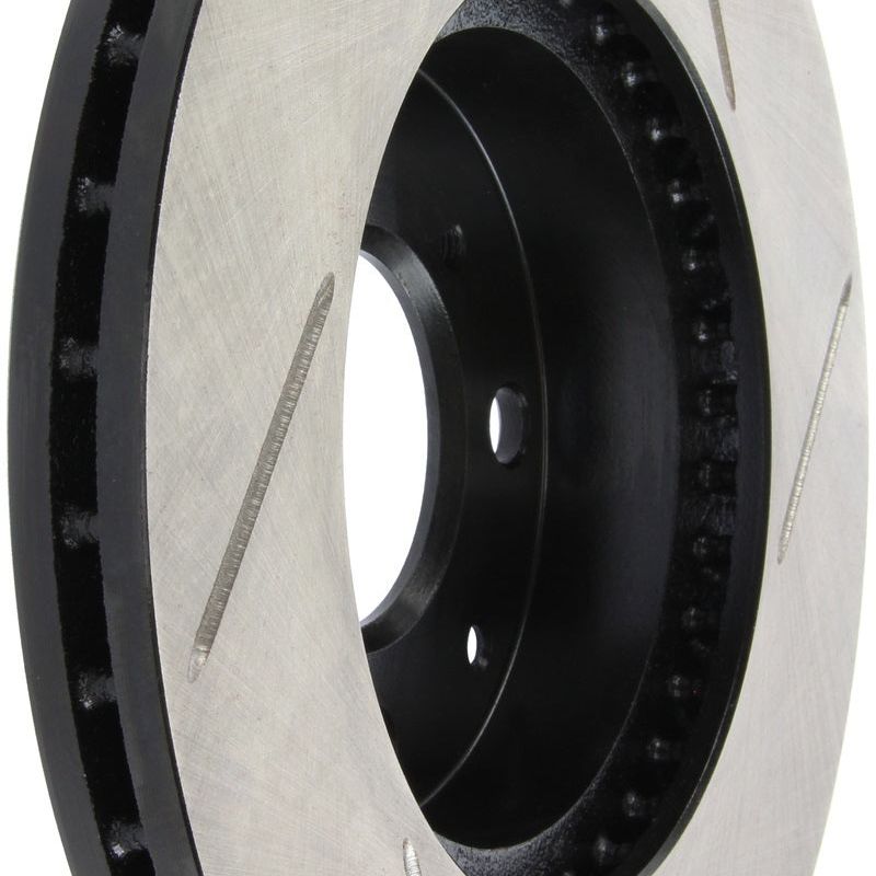 Stoptech 126.40023SR - STO126.40023SR - StopTech Power Slot 93-00 Honda Civic DX w/ Rr Drum Brakes Front Right Rotor - Shipped in Europe - Tuningsupply.com