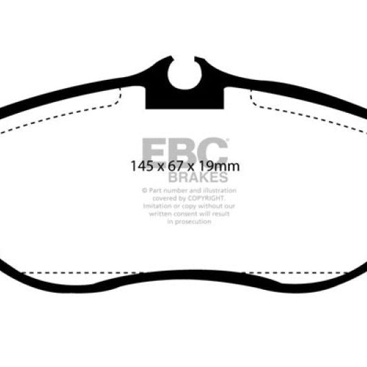 EBC DP61037 - EBCDP61037 - EBC 99-03 Land Rover Discovery (Series 2) 4.0 Greenstuff Front Brake Pads - Shipped in Europe - Tuningsupply.com