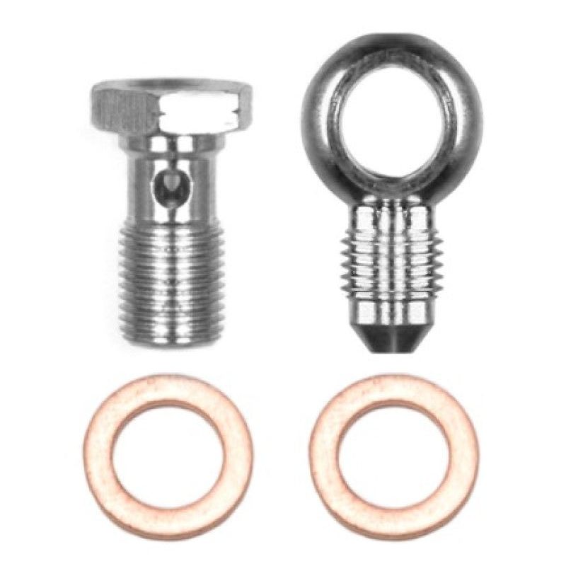 Wilwood 220-14431 - WIL220-14431 - Wilwood Banjo Fitting Kit -3 male to 10mm-1.00 Banjo Bolt & Crush Washers (1 qty) - Shipped in Europe - Tuningsupply.com