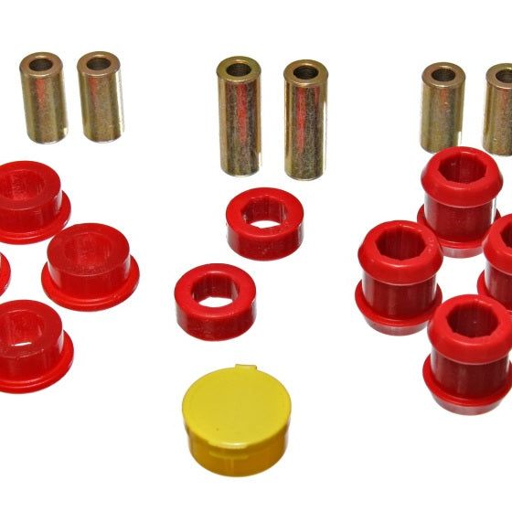 Energy Suspension 16.3103R - ENG16.3103R - Energy Suspension 88-91 Honda Civic/CRX Red Front Control Arm Bushing Set - Shipped in Europe - Tuningsupply.com