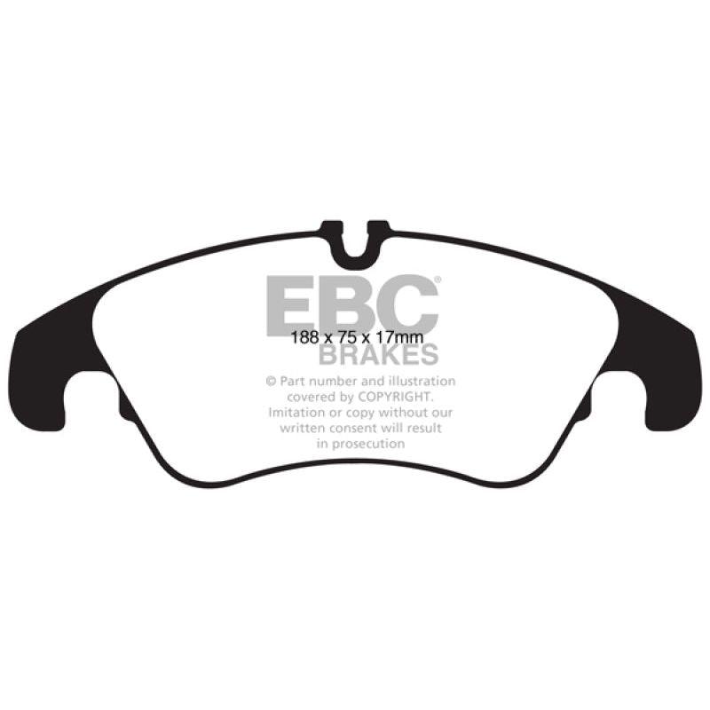 EBC UD13221 - EBCUD13221 - EBC 11 Audi A6 2.0 Turbo Ultimax2 Front Brake Pads - Shipped in Europe - Tuningsupply.com