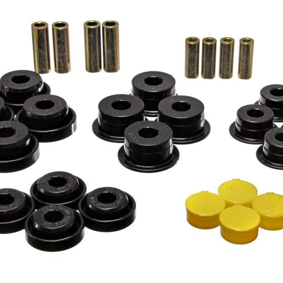 Energy Suspension 2.3107G - ENG2.3107G - Energy Suspension 97-06 Jeep Wrangler TJ Blk Rear Control Arm Bushings (Must reuse OEM Outer Shells - Shipped in Europe - Tuningsupply.com