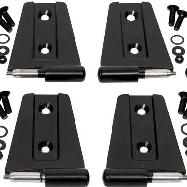 Kentrol 50576 - KEN50576 - Kentrol 07-18 Jeep Wrangler JK Door Hinge Set 8 Pieces 4 Door - Powdercoat Black - Shipped in Europe - Tuningsupply.com