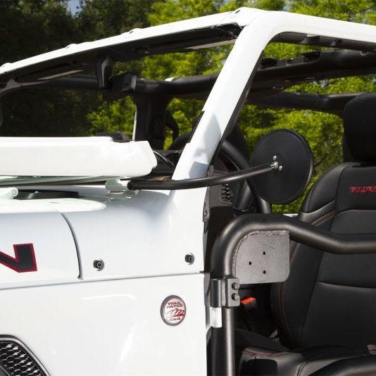 Rugged Ridge 11025.25 - RUG11025.25 - Rugged Ridge 18-20 Jeep Wrangler JL/JT Round Trail Mirror Kit - Shipped in Europe - Tuningsupply.com