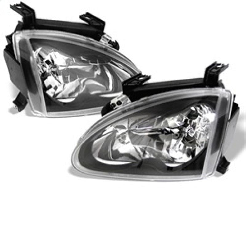 SPYDER 5012586 - SPY5012586 - Spyder Honda Del Sol 93-97 Crystal Headlights Black HD-YD-HD93-BK - Shipped in Europe - Tuningsupply.com